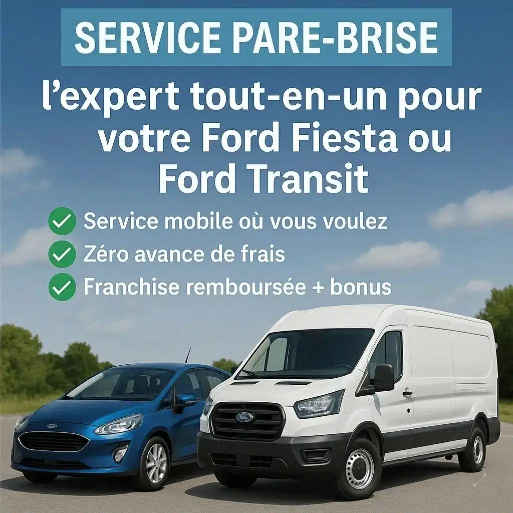 pare brise ford fiesta