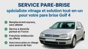 prix pare brise golf 4