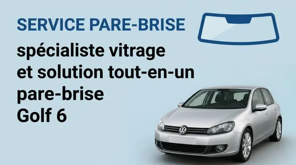 pare brise golf 6